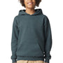 Gildan Youth Softstyle Hooded Sweatshirt Hoodie w/ Pouch Pocket - Heather Dark Grey