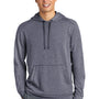 Sport-Tek Mens Moisture Wicking Fleece Hooded Sweatshirt Hoodie - Heather True Navy Blue