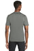 Sport-Tek ST320 Mens Tough Moisture Wicking Short Sleeve Crewneck T-Shirt Dark Smoke Grey Model Back