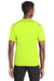 Sport-Tek ST320 Mens Tough Moisture Wicking Short Sleeve Crewneck T-Shirt Neon Yellow Model Back