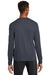 Sport-Tek ST340LS Mens RacerMesh Moisture Wicking Long Sleeve Crewneck T-Shirt Graphite Grey Model Back