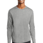 Sport-Tek Mens RacerMesh Moisture Wicking Long Sleeve Crewneck T-Shirt - Heather Grey