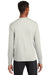 Sport-Tek ST340LS Mens RacerMesh Moisture Wicking Long Sleeve Crewneck T-Shirt Silver Grey Model Back