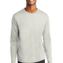 Sport-Tek Mens RacerMesh Moisture Wicking Long Sleeve Crewneck T-Shirt - Silver Grey