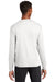 Sport-Tek ST340LS Mens RacerMesh Moisture Wicking Long Sleeve Crewneck T-Shirt White Model Back