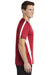 Sport-Tek ST351 Mens Competitor Moisture Wicking Short Sleeve Crewneck T-Shirt True Red/White Model Side