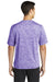 Sport-Tek ST390 Mens Electric Heather Moisture Wicking Short Sleeve Crewneck T-Shirt Purple Electric Model Back