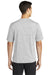 Sport-Tek ST390 Mens Electric Heather Moisture Wicking Short Sleeve Crewneck T-Shirt Silver Grey Electric Model Back