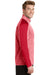 Sport-Tek ST397 Mens Electric Heather Moisture Wicking 1/4 Zip Sweatshirt Deep Red Electric/Deep Red Model Side