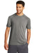 Sport-Tek ST400 Mens Moisture Wicking Short Sleeve Crewneck T-Shirt Heather Dark Grey Model Front