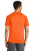 Sport-Tek ST400 Mens Moisture Wicking Short Sleeve Crewneck T-Shirt Heather Deep Orange Model Back