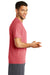 Sport-Tek ST400 Mens Moisture Wicking Short Sleeve Crewneck T-Shirt Heather True Red Model Side