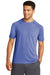 Sport-Tek ST400 Mens Moisture Wicking Short Sleeve Crewneck T-Shirt Heather True Royal Blue Model Front