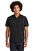 Sport-Tek ST405 Mens Moisture Wicking Short Sleeve Polo Shirt Black Model Front