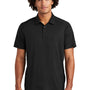 Sport-Tek Mens Moisture Wicking Short Sleeve Polo Shirt - Black