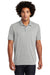 Sport-Tek ST405 Mens Moisture Wicking Short Sleeve Polo Shirt Heather Light Grey Model Front