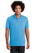 Sport-Tek ST405 Mens Moisture Wicking Short Sleeve Polo Shirt Heather Pond Blue Model Front