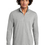 Sport-Tek Mens Moisture Wicking 1/4 Zip Sweatshirt - Heather Light Grey