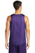 Sport-Tek ST500 Mens Reversible Mesh Moisture Wicking Tank Top Purple Model Back