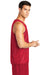 Sport-Tek ST500 Mens Reversible Mesh Moisture Wicking Tank Top True Red Model Side