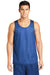 Sport-Tek ST500 Mens Reversible Mesh Moisture Wicking Tank Top True Royal Blue Model Front