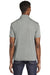 Sport-Tek ST640 Mens RacerMesh Moisture Wicking Short Sleeve Polo Shirt Heather Grey Model Back