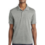 Sport-Tek Mens RacerMesh Moisture Wicking Short Sleeve Polo Shirt - Heather Grey