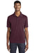 Sport-Tek ST640 Mens RacerMesh Moisture Wicking Short Sleeve Polo Shirt Maroon Model Front