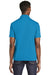 Sport-Tek ST640 Mens RacerMesh Moisture Wicking Short Sleeve Polo Shirt Pond Blue Model Back