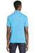 Sport-Tek ST640 Mens RacerMesh Moisture Wicking Short Sleeve Polo Shirt Heather Pond Blue Model Back