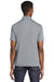 Sport-Tek ST640 Mens RacerMesh Moisture Wicking Short Sleeve Polo Shirt Silver Grey Model Back