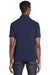 Sport-Tek ST640 Mens RacerMesh Moisture Wicking Short Sleeve Polo Shirt True Navy Blue Model Back