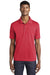 Sport-Tek ST640 Mens RacerMesh Moisture Wicking Short Sleeve Polo Shirt True Red Model Front