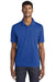 Sport-Tek ST640 Mens RacerMesh Moisture Wicking Short Sleeve Polo Shirt True Royal Blue Model Front