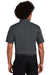 Sport-Tek ST640P Mens RacerMesh Moisture Wicking Short Sleeve Polo Shirt w/ Pocket Graphite Grey Model Back