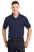 Sport-Tek ST650/TST650 Mens Sport-Wick Moisture Wicking Short Sleeve Polo Shirt True Navy Blue Model Front