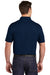 Sport-Tek ST651 Mens Sport-Wick Moisture Wicking Short Sleeve Polo Shirt w/ Pocket True Navy Blue Model Back