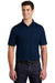 Sport-Tek ST651 Mens Sport-Wick Moisture Wicking Short Sleeve Polo Shirt w/ Pocket True Navy Blue Model Front