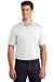 Sport-Tek ST651 Mens Sport-Wick Moisture Wicking Short Sleeve Polo Shirt w/ Pocket White Model Front