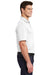 Sport-Tek ST651 Mens Sport-Wick Moisture Wicking Short Sleeve Polo Shirt w/ Pocket White Model Side