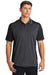 Sport-Tek ST652 Mens Sport-Wick Moisture Wicking Short Sleeve Polo Shirt Iron Grey/Black Model Front