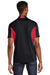 Sport-Tek ST655/TST655 Mens Sport-Wick Moisture Wicking Short Sleeve Polo Shirt Black/True Red Model Back