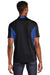 Sport-Tek ST655/TST655 Mens Sport-Wick Moisture Wicking Short Sleeve Polo Shirt Black/True Royal Blue Model Back