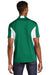 Sport-Tek ST655/TST655 Mens Sport-Wick Moisture Wicking Short Sleeve Polo Shirt Kelly Green/White Model Back