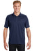 Sport-Tek ST659 Mens Sport-Wick Moisture Wicking Short Sleeve Polo Shirt True Navy Blue Model Front