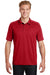 Sport-Tek ST659 Mens Sport-Wick Moisture Wicking Short Sleeve Polo Shirt True Red Model Front