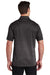 Sport-Tek ST671 Mens Ombre Heather Moisture Wicking Short Sleeve Polo Shirt Iron Grey/Black Model Back