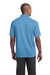 Sport-Tek ST680 Mens Micro-Mesh Moisture Wicking Short Sleeve Polo Shirt Carolina Blue Model Back