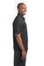 Sport-Tek ST680 Mens Micro-Mesh Moisture Wicking Short Sleeve Polo Shirt Iron Grey Model Side