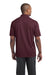 Sport-Tek ST680 Mens Micro-Mesh Moisture Wicking Short Sleeve Polo Shirt Maroon Model Back